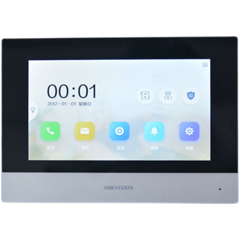 ?？低暱梢晫χv室內(nèi)機單元門樓宇觸摸屏7寸室內(nèi)屏DS-KH6320-C